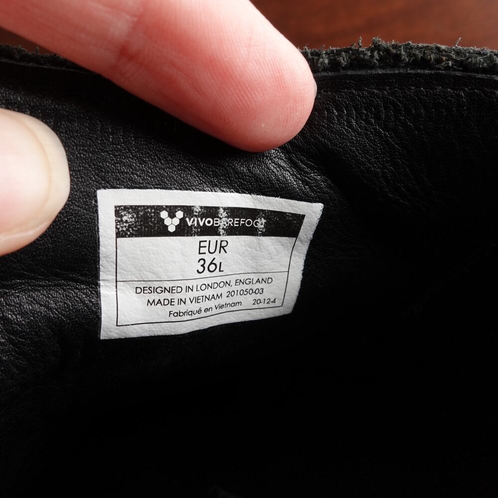 Vivobarefoot Sneakers WMS SZ EU 36 US 5 Geo Court III Wild Hide Leather Athletic - Picture 15 of 15